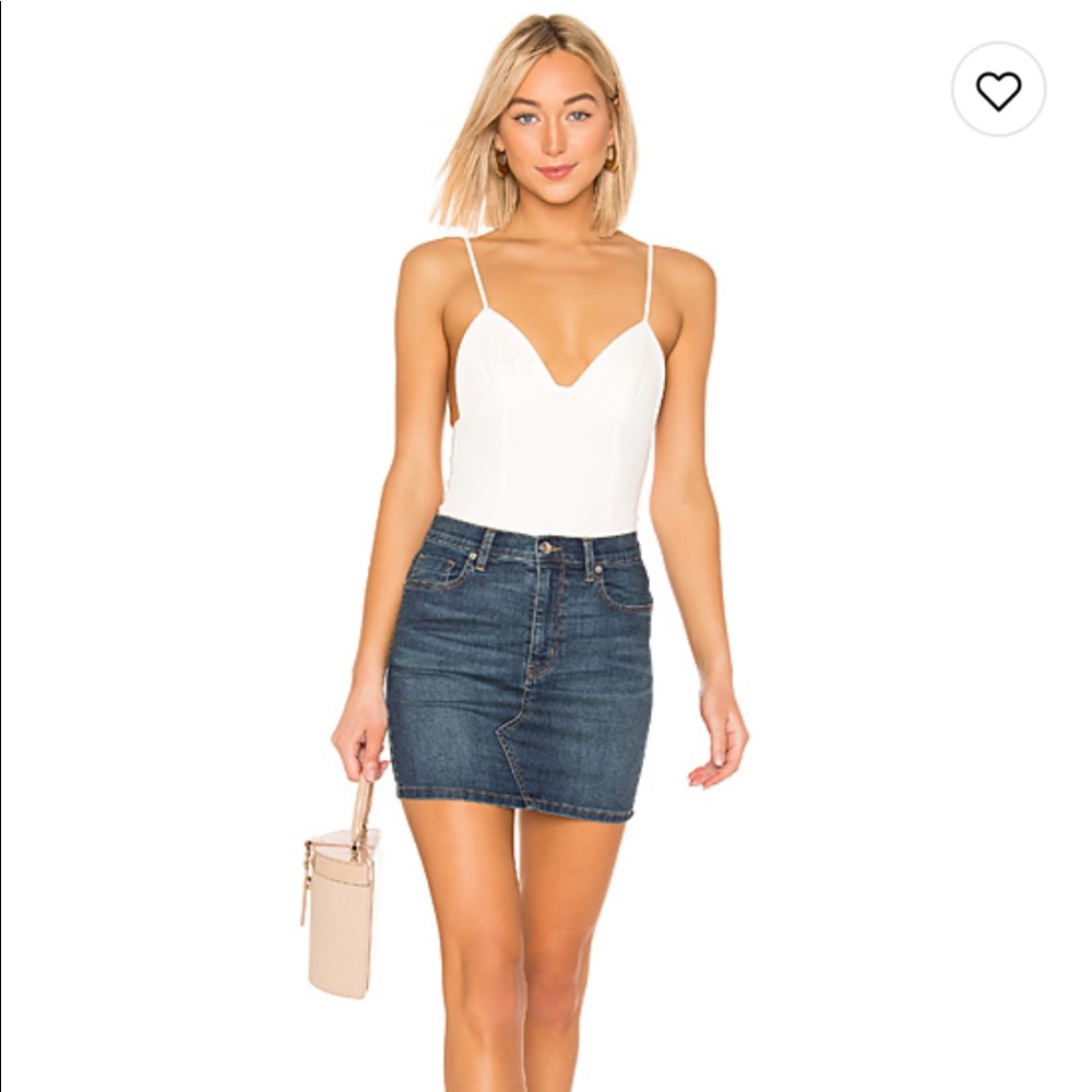 Free People Jean skirt